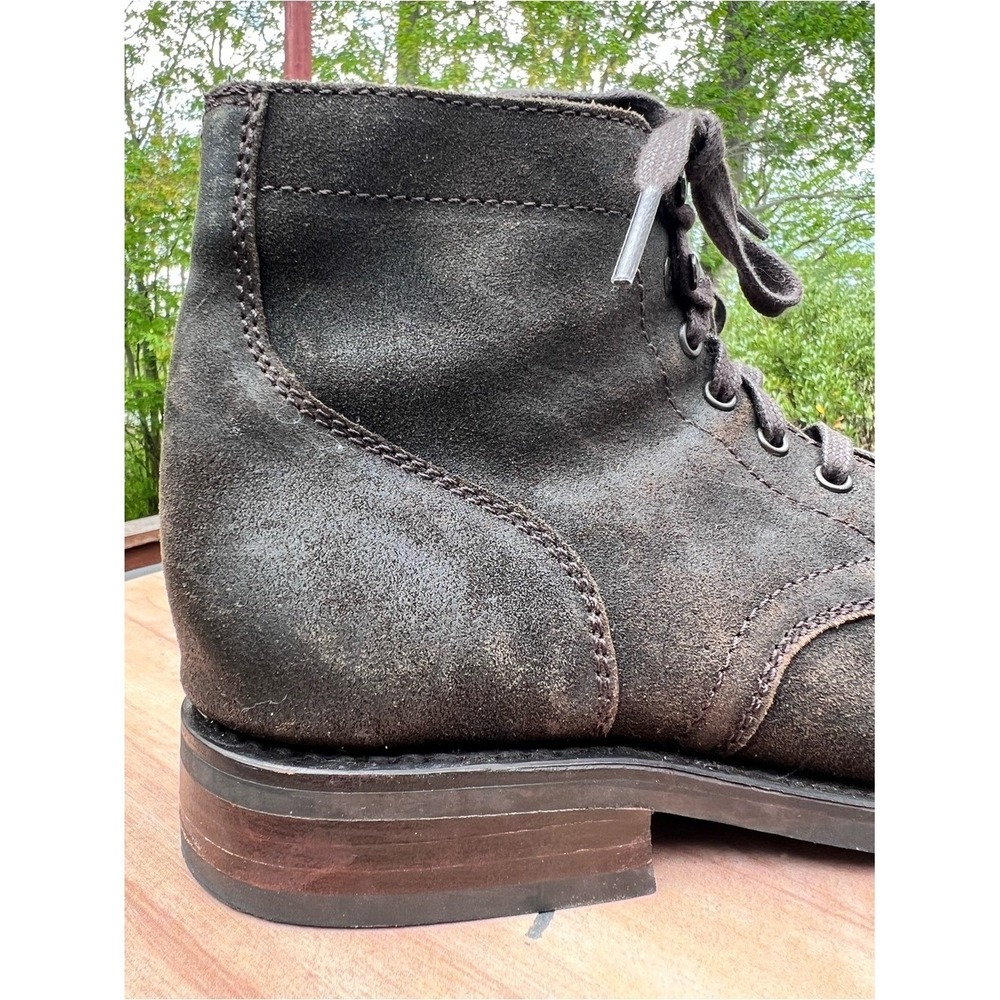 Thursday Captain Boots-Dark Olive Suede Women's size 8 - Picture 7 of 13